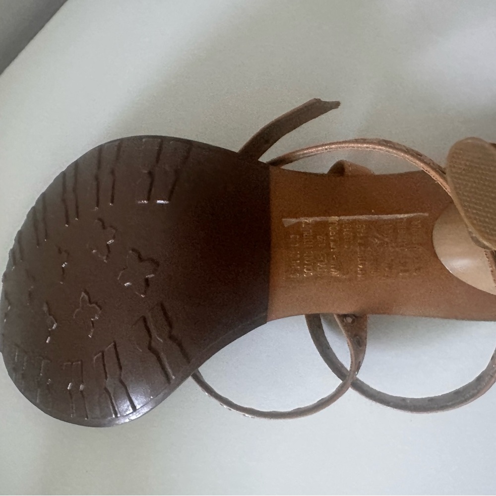 Wild Pair Brown and Tan Strappy high heel Sandals - Picture 13 of 15
